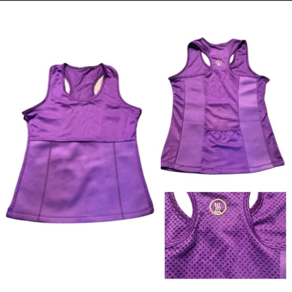 Workout exercise tank top w/ built-in bra & back pocket!!!!  Size M